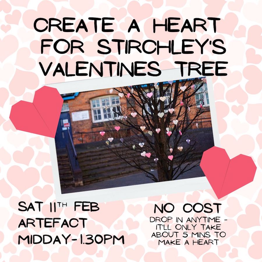 Flyer for the Valentines Tree event - see below